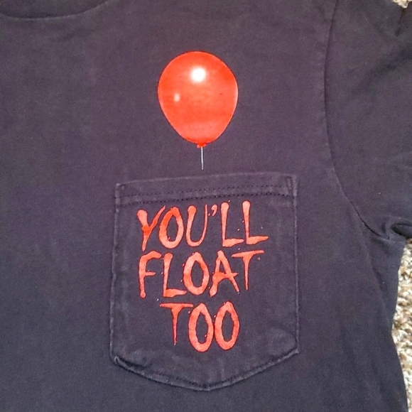 IT Movie Pennywise - You'll Float Too! Unisex Pocket Tee Size Small - Picture 4 of 7